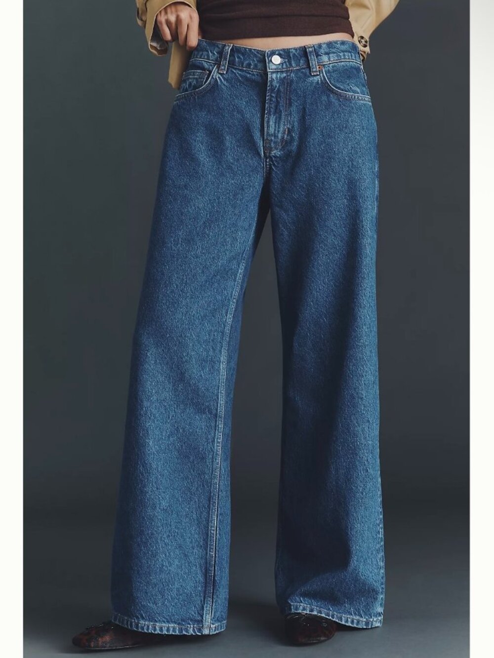 Reformation Cary Wide Leg Jeans 24 Zip Relaxed Baggy Minimalist Grunge